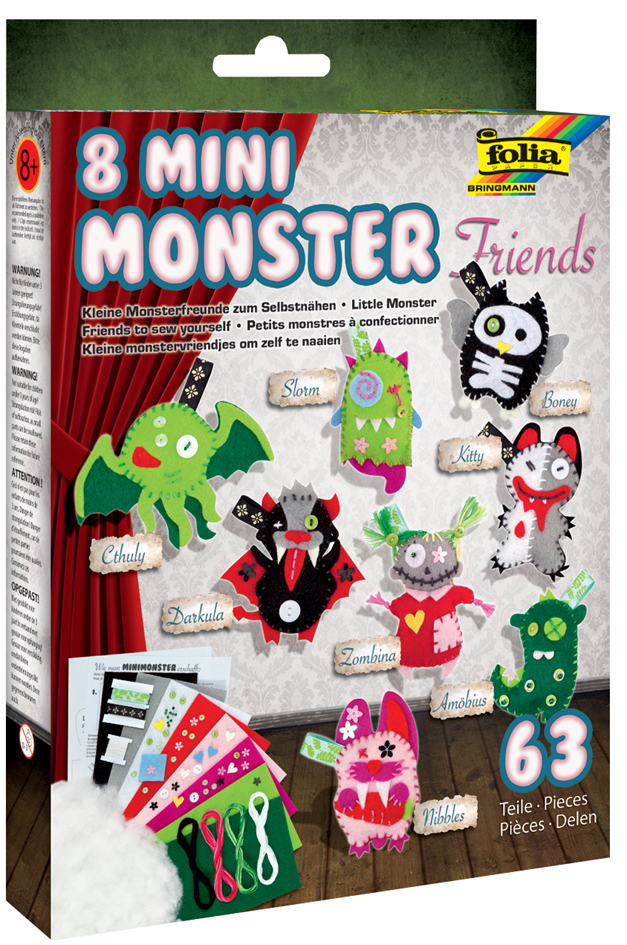 4001868056563 - Näh-Set MINI MONSTER FRIENDS 63-teilig in bunt 4001868056563 - Näh-Set MINI MONSTER FRIENDS 63-teilig in bunt