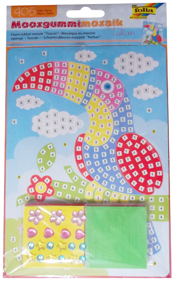 4001868065114 - Moosgummi-Mosaik KAKADU 405-teilig in bunt 4001868065114 - Moosgummi-Mosaik KAKADU 405-teilig in bunt