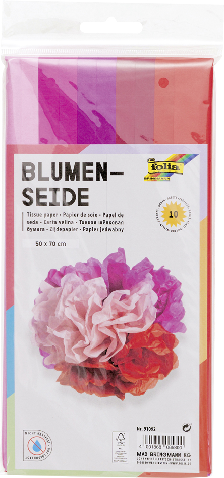 4001868065800 - Seidenpapier (B)500 x (H)700 mm 20 g qm Mix rot