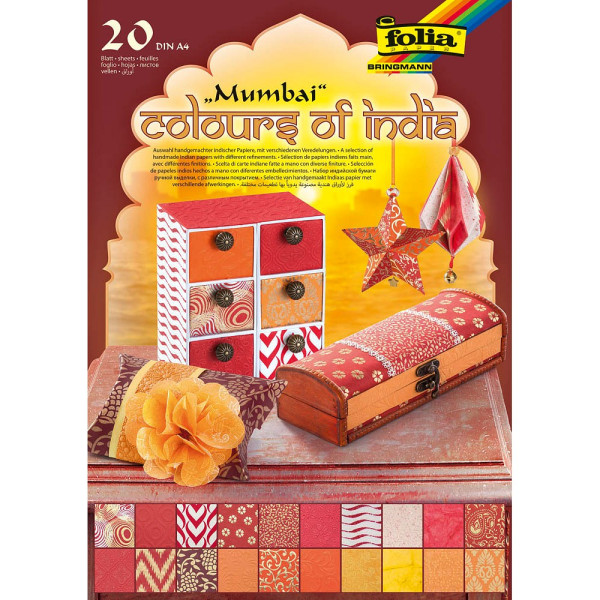 4001868090734 - Motivblock Colours of India Mumbai farbsortiert 4001868090734 folia 20 Blatt