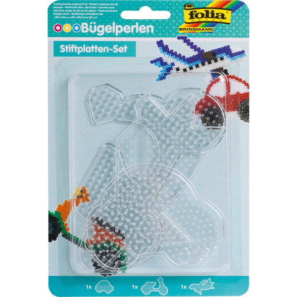 4001868099799 - Bügelperlen Stifteplatte FAHRZEUGE 4001868099799 folia 3 Stück