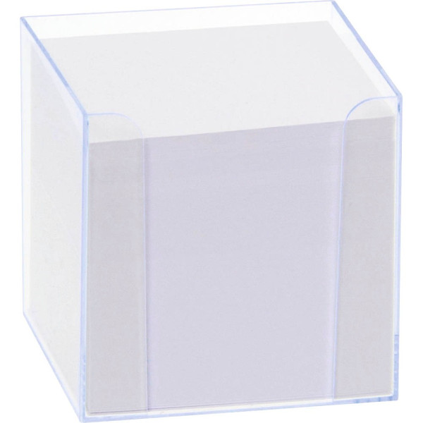 4001868099904 - Zettelbox 9907 3 LUXBOX 95x95x95cm transparent Kunststoff inkl 800 Notizzettel 4001868099904 folia