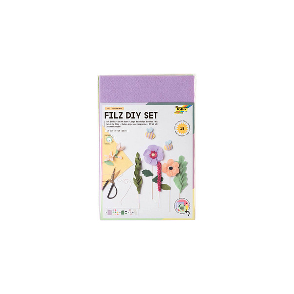 4001868103229 - Bastelfilz-Set Felt like Spring 18-tlg mehrfarbig 4001868103229 folia