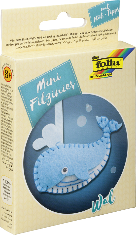 4001868104776 - Mini Filz-Nähset Filzinies 9-teilig Wal 4001868104776 - Mini Filz-Nähset Filzinies 9-teilig Wal