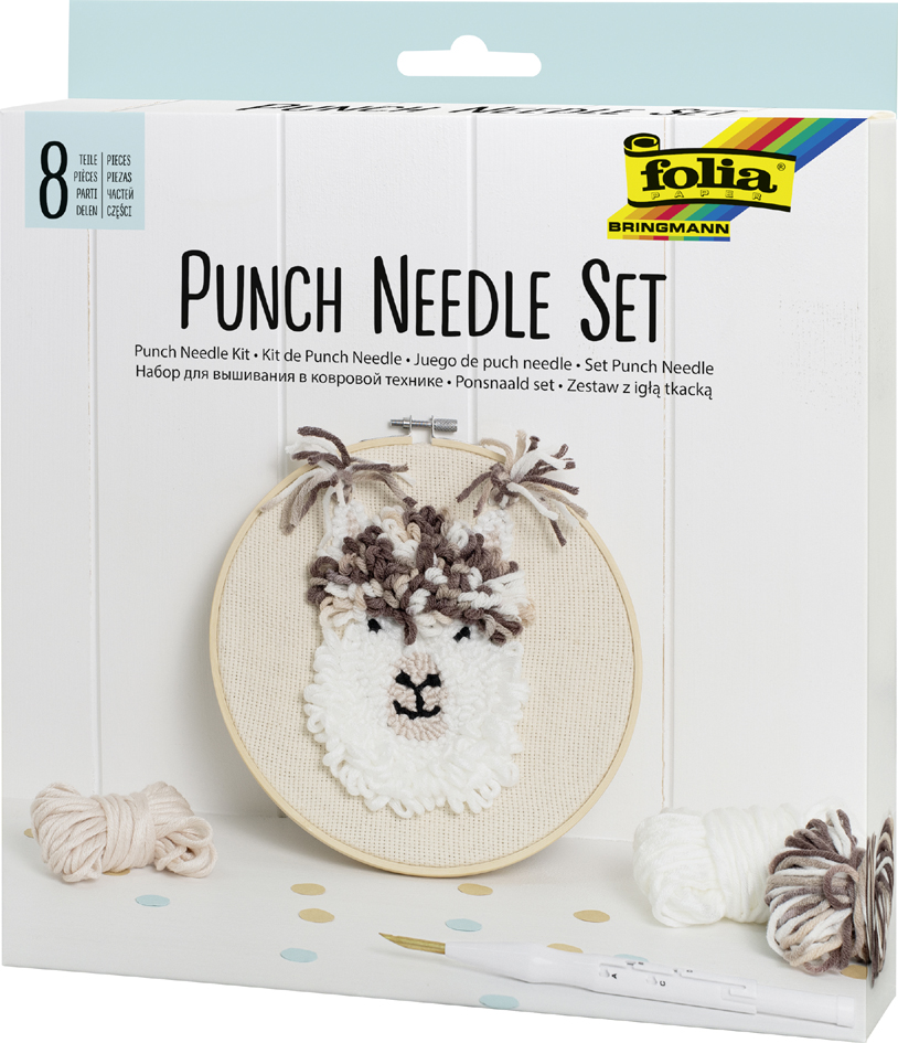 4001868117547 - Punch-Needle-Set ALPAKA 8-teilig in weiß beige 4001868117547 - Punch-Needle-Set ALPAKA 8-teilig in weiß beige