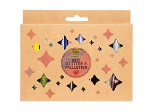 4001868133523 - Bio Glitter & Pailletten-Set Rainbow L Glitzer farbsortiert 4001868133523 folia