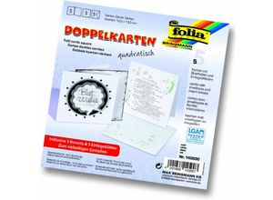 4001868145007 - Glorex Gmbh - Glorex Doppelkarten 220g m² 5 Stück Bastelpapier