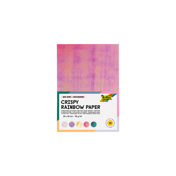 4001868310498 - Tonpapier Crispy Rainbow Paper farbsortiert 75 gqm 10 Blatt 4001868310498 folia 10 Blatt