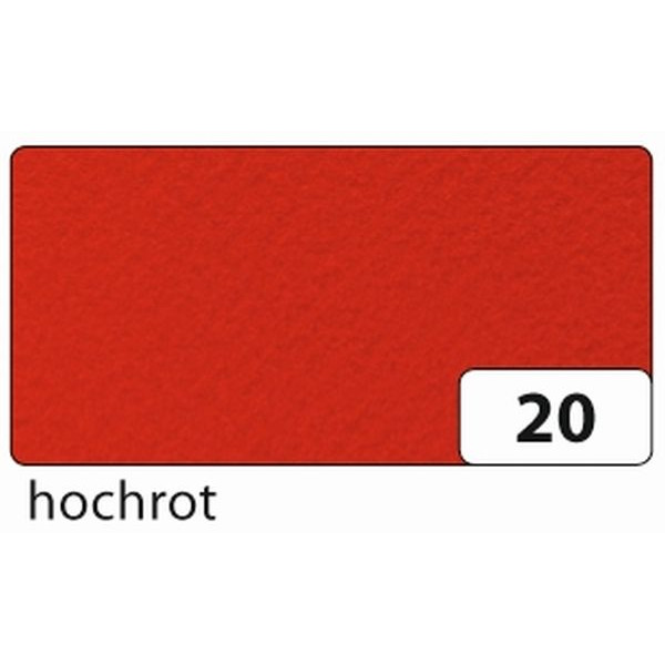 4001868524208 - Bastelfilz 20x30cm 150g hochrot 520420 10 Bogen