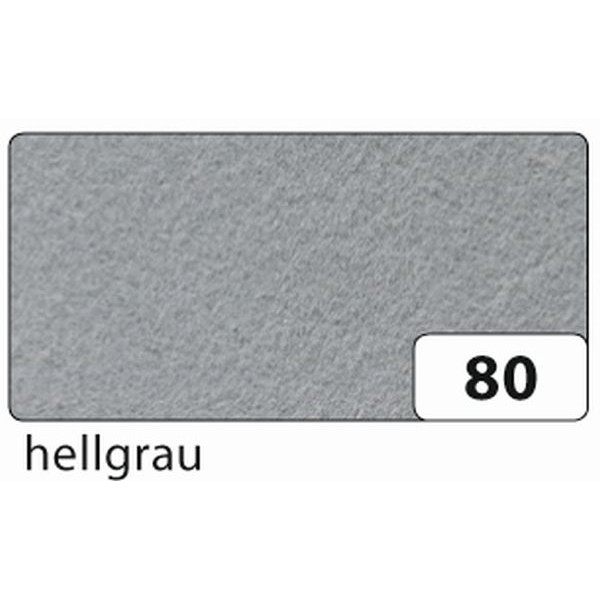 4001868524802 - Bastelfilz 20x30cm 150g hellgrau 520480 10 Bogen