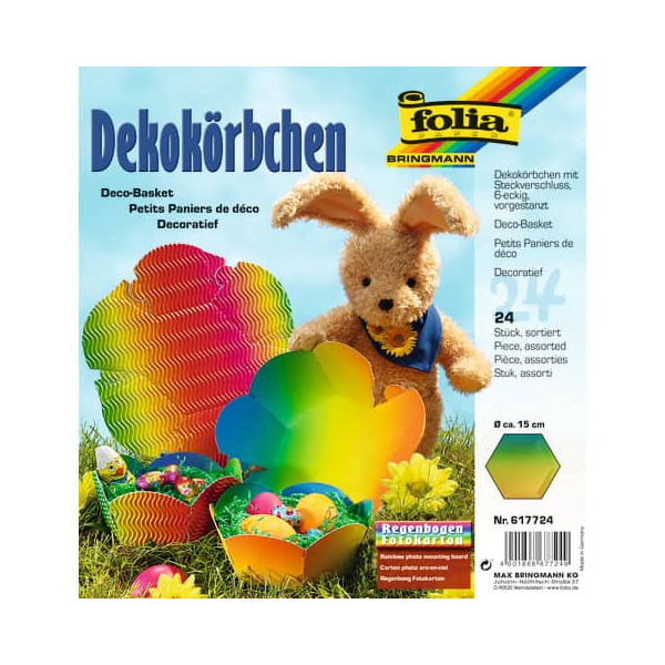 4001868677249 - Osterkorb Regenbogenkarton 24ST sort 4001868677249 Folia