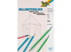 4001868823257 - Folia Millimeterpapier DIN A3 80 g m2 297 x 420 mm Weiß 25 Blatt