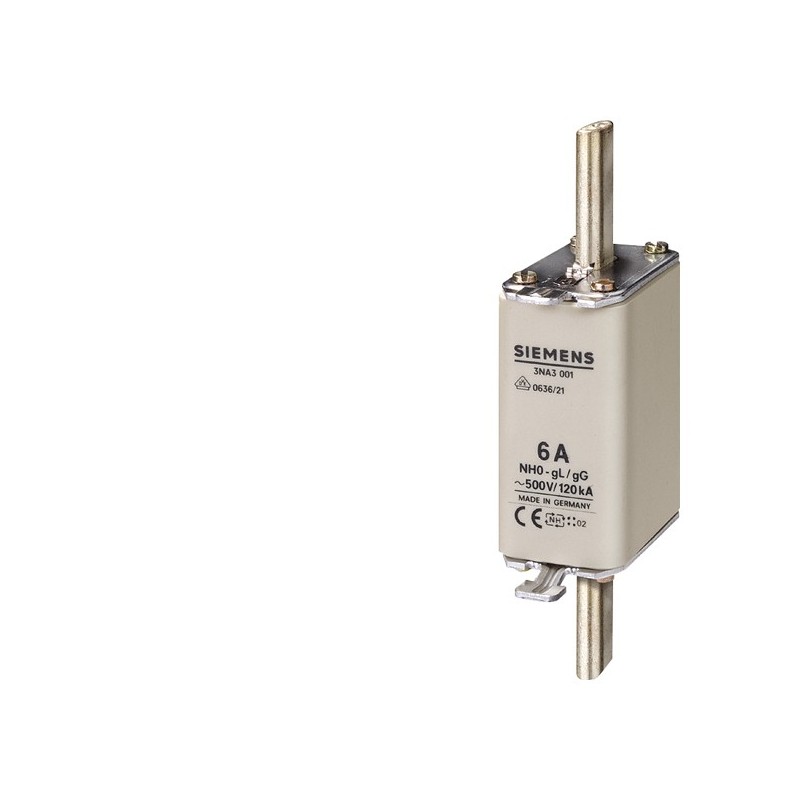 4001869055718 - NH0 SIEMENS AG NH-Sicherungseinsatz NH0 In 80 A gG Un AC 500 V Stirnkennmelder 3NA3024 4001869055718 4001869055718 - NH0 SIEMENS AG NH-Sicherungseinsatz NH0 In 80 A gG Un AC 500 V Stirnkennmelder 3NA3024 4001869055718