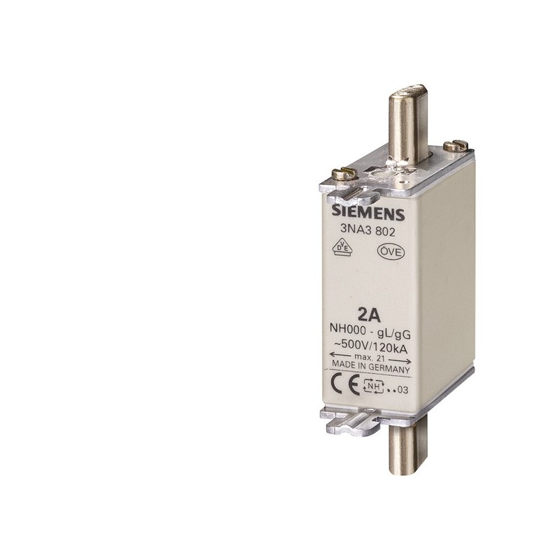 4001869056722 - NH000 SIEMENS AG NH-Sicherungseinsatz NH000 In 6 A gG Un AC 500 V Un DC 250 V 3NA3801 4001869056722 4001869056722 - NH000 SIEMENS AG NH-Sicherungseinsatz NH000 In 6 A gG Un AC 500 V Un DC 250 V 3NA3801 4001869056722