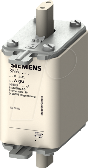 4001869071077 - SIE 3NA3820-7 - NH-Sicherungseinsatz NH00 In 50 A gG Un AC 500 V Un DC 2 4001869071077 - SIE 3NA3820-7 - NH-Sicherungseinsatz NH00 In 50 A gG Un AC 500 V Un DC 2
