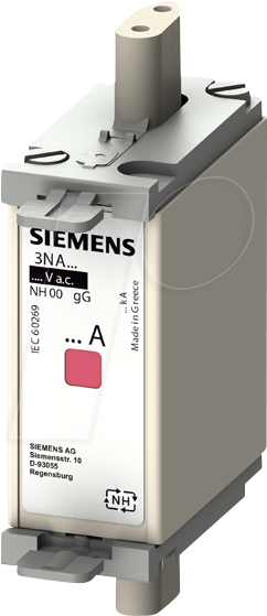 4001869071268 - NH000 SIEMENS AG NH-Sicherungseinsatz NH000 In 50 A gG Un AC 500 V Un DC 250 V 3NA6820 4001869071268