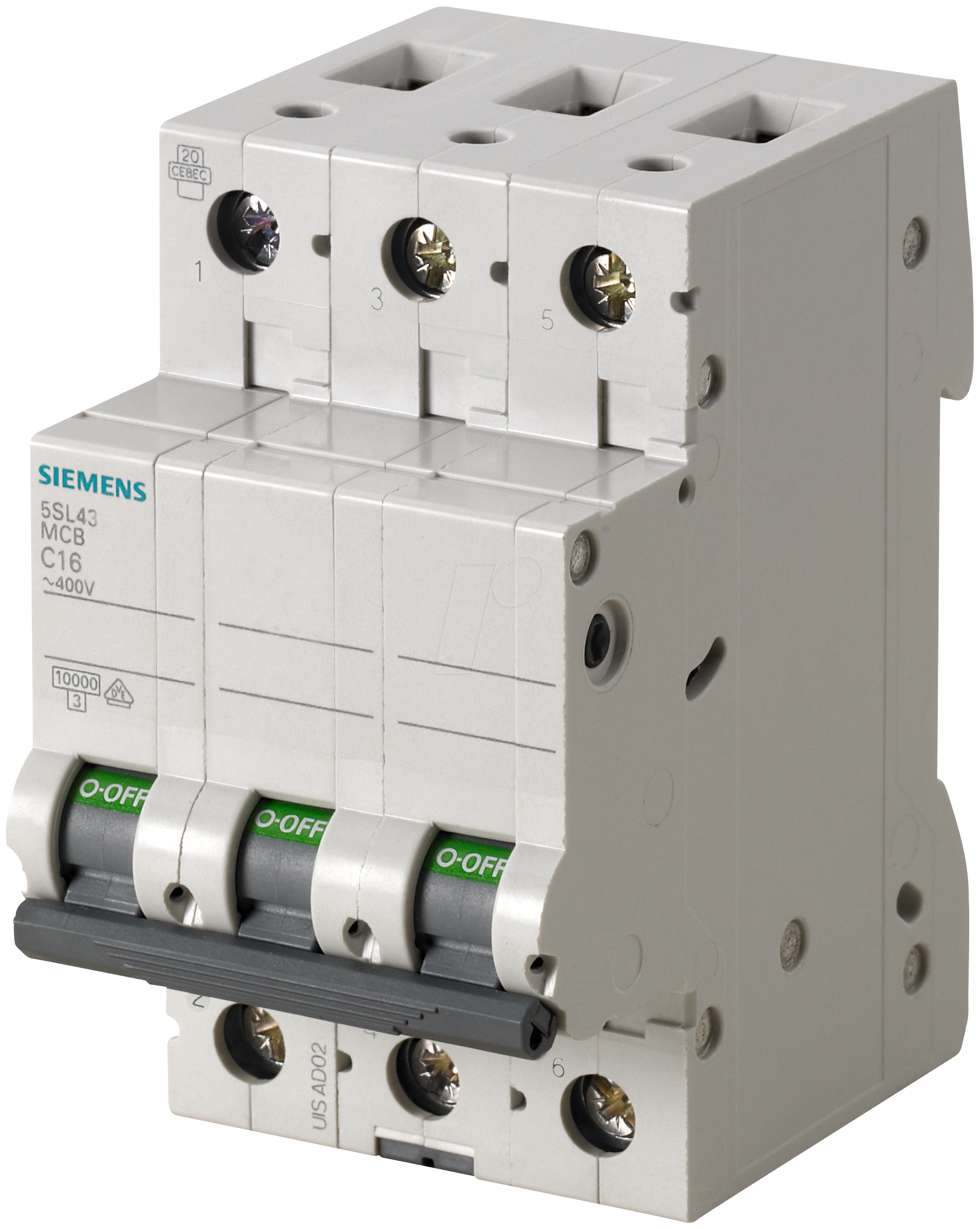4001869388755 - SIE 5SL6313-7 - Leitungsschutzschalter Char-C 13 A 3-pol 6 kA