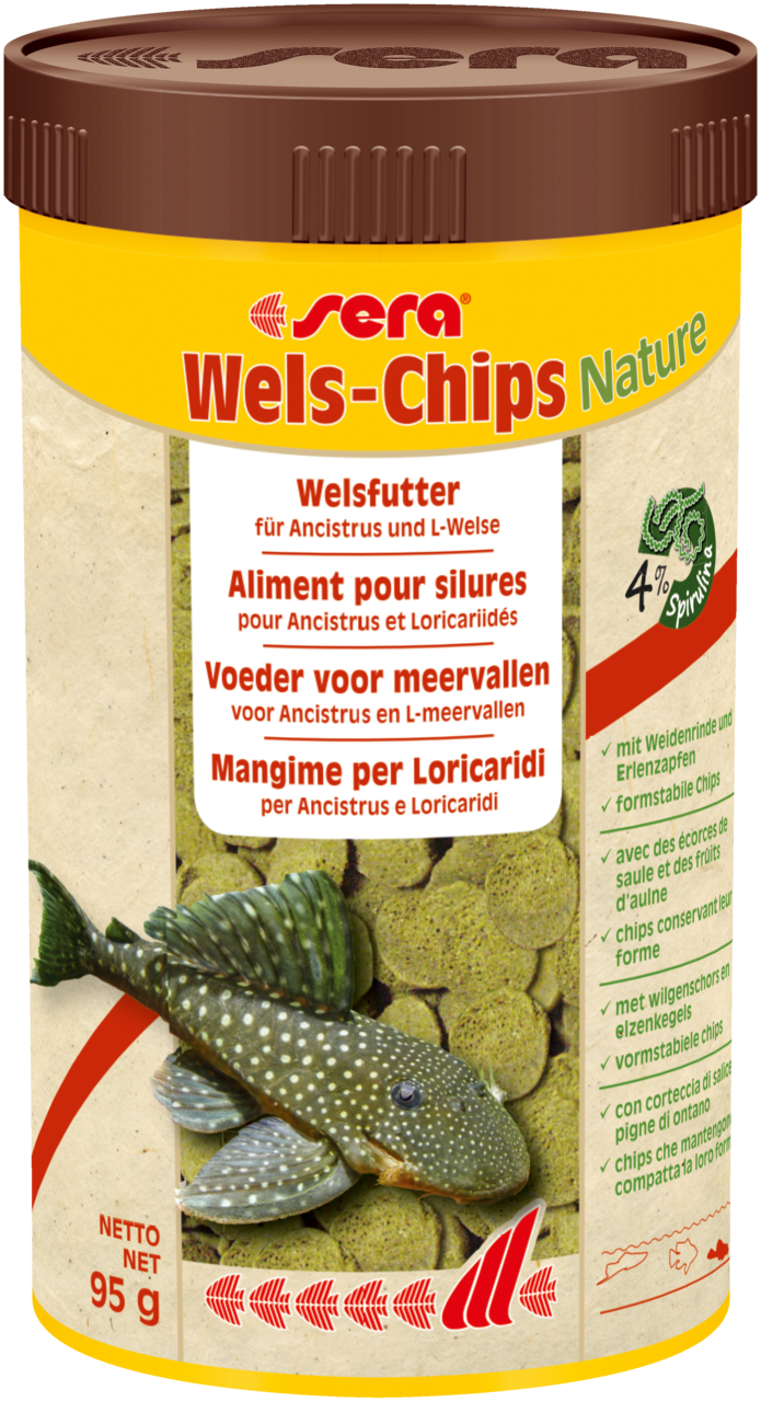 4001942005111 - 2 x 250 ml sera Wels-Chips Nature Chipsfutter Fischfutter