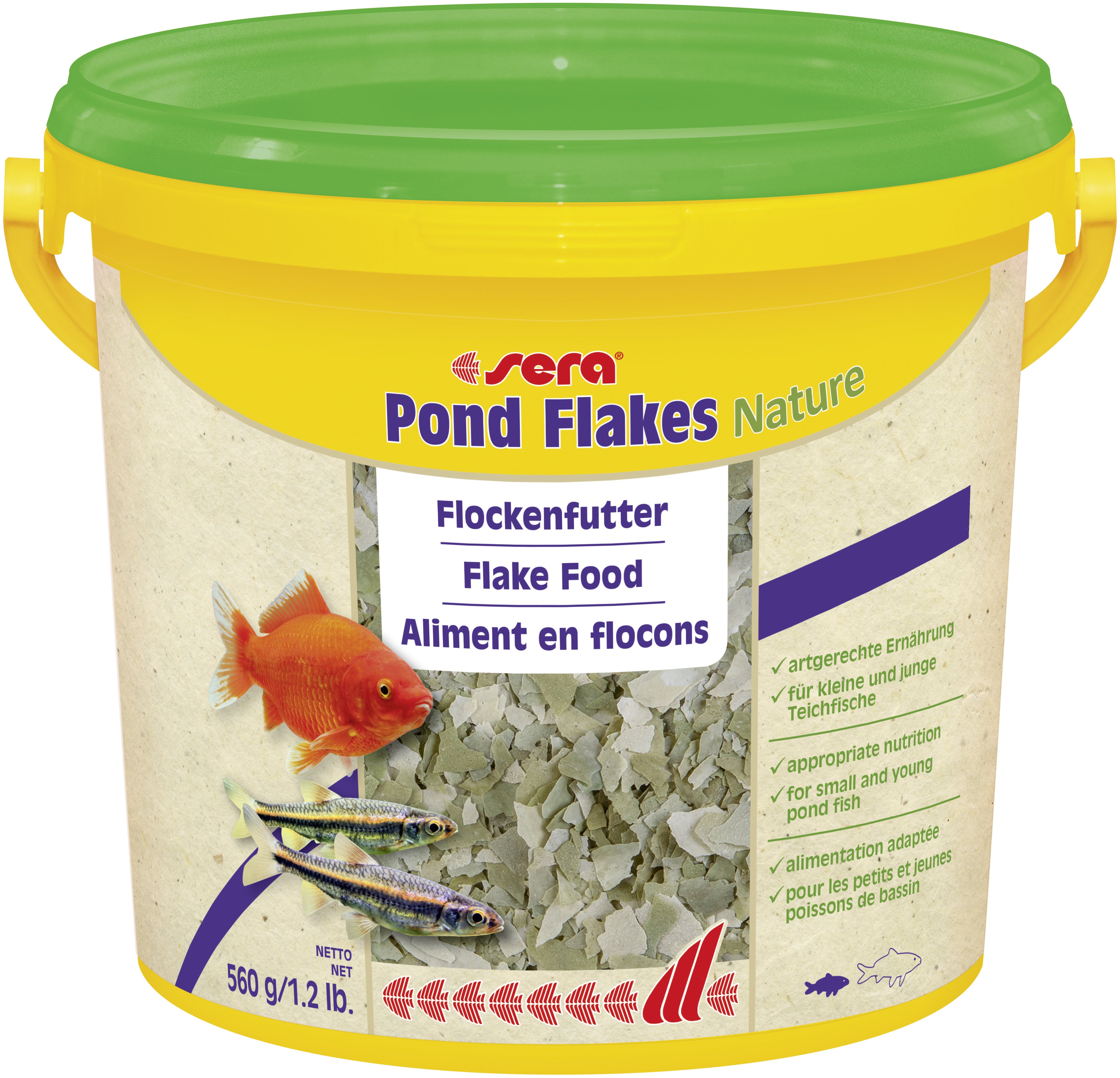 4001942070751 - Pond Flakes Nature 3800ml Flockenfutter Teichfutter Fischfutter Goldfische - Sera