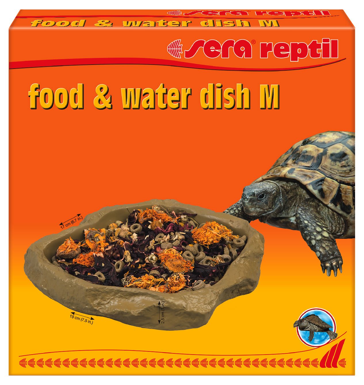 4001942320368 - sera reptil food water dish M 19 x 25 x 17 cm