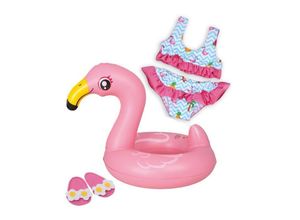 4001949000997 - Puppenkleidung FLAMINGO-SCHWIMMSET “ELLA“ (35-45cm) in bunt