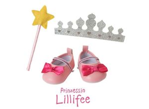 4001949004308 - Puppen-Accessoires-Set \Prinzessin Lillifee\ 3-teilig  Ballerinas Glitzer