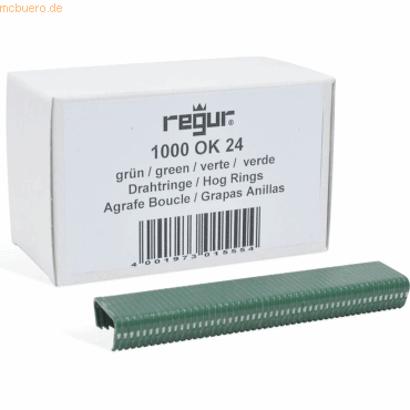 4001973015554 - Regur OK 24 Ösenklammern grün 1000 St Regur 60719 Abmessungen (L x B x H) 10 x 100 x 20 mm 4001973015554 - Regur OK 24 Ösenklammern grün 1000 St Regur 60719 Abmessungen (L x B x H) 10 x 100 x 20 mm