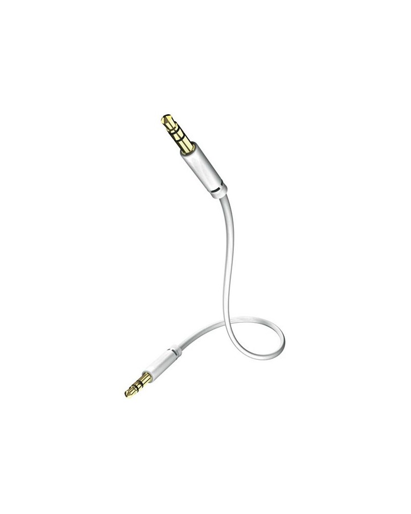 4001985501410 - in-akustik Star MP3 Audio Cable - Audiokabel - Stereo Mini-Klinkenstecker männlich zu Stereo Mini-Klinkenstecker männlich - 75 cm - abgeschirmt - weiß