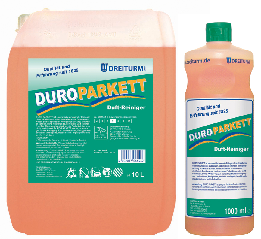 4002017046442 - Parkett- Laminatreiniger DURO PARKETT 10 Liter