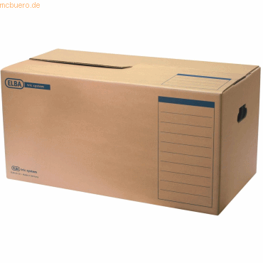 4002030129658 - 10 x ELBA Umzugskarton tric system 680x350x330mm Wellpappe naturbraun