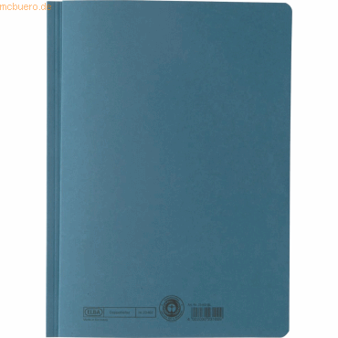 4002030231009 - Schnellhefter Zweifalz 223462 A4 blau 320g Karton kaufmännische Heftung & Amtsheftung bis 200 Blatt 4002030231009 Elba