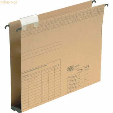 4002030854444 - Hängesammler vertic® Ultimate® Verwendung für Papierformat din A4 Länge des Gefäßbodens 40 mm - Elba 4002030854444 - Hängesammler vertic® Ultimate® Verwendung für Papierformat din A4 Länge des Gefäßbodens 40 mm - Elba