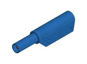 4002044181727 - Las s g Sicherheits-Lamellenstecker Stecker gerade Stift-Ø 4 mm Blau 1 St - Sks Hirschmann