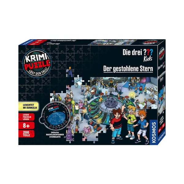 4002051682200 - KOSMOS Krimipuzzle Die drei ??? Kids Der gestohlene Stern (200 T) Puzzle Mehrfarbig 4002051682200 - KOSMOS Krimipuzzle Die drei ??? Kids Der gestohlene Stern (200 T) Puzzle Mehrfarbig