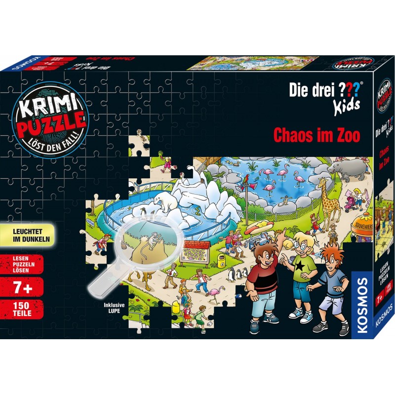 4002051697990 - KOSMOS KRIMI-PUZZLE Die drei??? Kids- Chaos im Zoo  Puzzle 150 Teile