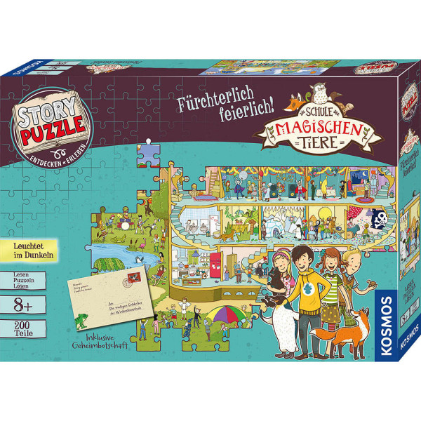 4002051698690 - STORY PUZZLE Die Schule der magischen Tiere - Fürchterlich feierlich! Puzzle 200 Teile 4002051698690 KOSMOS