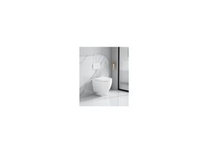 4002071281070 - Hänge-WC Wand-WC-Set Adonis 20 mit Turbo Flush Spültechnik 360° Spülung weiß WC-Sitz mit Absenkautomatik spülrandlos 4002071281070 - Hänge-WC Wand-WC-Set Adonis 20 mit Turbo Flush Spültechnik 360° Spülung weiß WC-Sitz mit Absenkautomatik spülrandlos