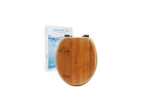 4002071282282 - Bambus WC-Sitz dark mit Absenkautomatik für geräuschloses Schließen angenehmer warmer Sitzkomfort massiver Bambus Toilettendeckel Klobrille belastbar bis 150kg 4002071282282 - Bambus WC-Sitz dark mit Absenkautomatik für geräuschloses Schließen angenehmer warmer Sitzkomfort massiver Bambus Toilettendeckel Klobrille belastbar bis 150kg