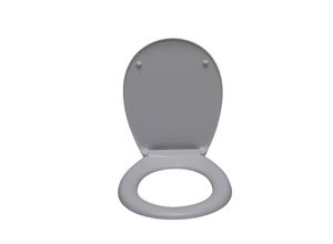 4002071282657 - WC-Sitz Duroplast mit Absenkautomatik Toilettensitz passend für alle handelsüblichen WC-Becken (manhattengrau) 4002071282657 - WC-Sitz Duroplast mit Absenkautomatik Toilettensitz passend für alle handelsüblichen WC-Becken (manhattengrau)