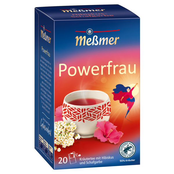4002221048508 - Tee Powerfrau 107851 Hibiskus und Schafgarbe in Beuteln 4002221048508 20 Stück 4002221048508 - Tee Powerfrau 107851 Hibiskus und Schafgarbe in Beuteln 4002221048508 20 Stück