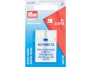 4002271549109 - Doppelnadel Stretch Stärke 75 Nadelabstand 25 mm