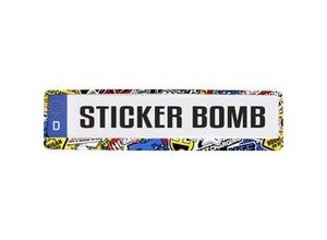 4002341289850 - Hermann Schütz Design-Kennzeichenrahmen Sticker-Bomb