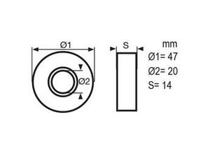 4002350558374 - Dörner&helmer - Kugellager 44 x 17 mm 2 Stück Transporthilfen