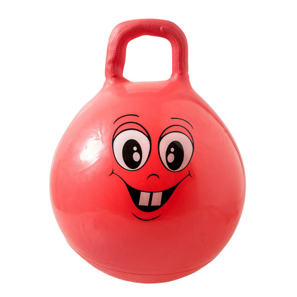 4002372400934 - Hüpfball Happy Face rot Kunststoff 450-500 cm