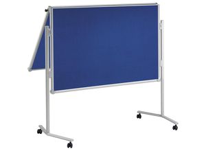 4002390024280 - Moderationstafel 120x150cm Textil + Textil (beidseitig) pinnbar klappbar blau + blau 4002390024280 Hebel 4002390024280 - Moderationstafel 120x150cm Textil + Textil (beidseitig) pinnbar klappbar blau + blau 4002390024280 Hebel
