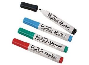 4002390024396 - MAUL Flipchart-Marker XXL sortiert 4er Set in den Farben je 1x rot blau grün schwarz - 1 Stück (6383899) 4002390024396 - MAUL Flipchart-Marker XXL sortiert 4er Set in den Farben je 1x rot blau grün schwarz - 1 Stück (6383899)