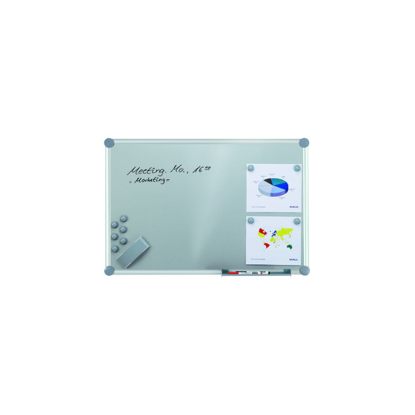 4002390035866 - Whiteboard 2000 MAULpro silver 120 x 90cm kunststoffbeschichtet Aluminiumrahmen inkl Marker + Magnete