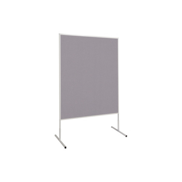 4002390047043 - Moderationstafel Standard 636 33 82 120x150cm Filz + Filz (beidseitig) pinnbar grau + grau