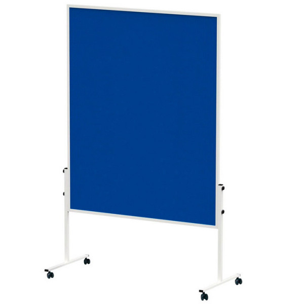 4002390052610 - Moderationstafel Solid 636 54 82 120x150cm Filz + Filz (beidseitig) pinnbar mit Rollen blau + blau 4002390052610 Maul