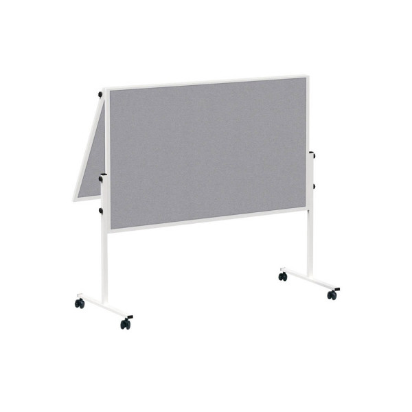 4002390052641 - Moderationstafel Solid 636 66 82 120x150cm Filz + Filz (beidseitig) pinnbar klappbar grau + grau